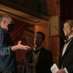 BTS, Executive Producer and Director Alan Taylor, Sam Reid as Lestat De Lioncourt and Jacob Anderson as Louis De Point Du Lac - Interview with the Vampire _ Season 1, Episode 2 - Photo Credit: Michele K. Short/Sony Pictures Television/AMC