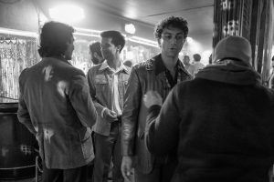 BTS, Director Levan Akin, Jacob Anderson as Louis De Point Du Lac, Luke Brandon and Field as Young Molloy - Interview with the Vampire _ Season 1, Episode 6 - Photo Credit: Alfonso Bresciani/AMC
