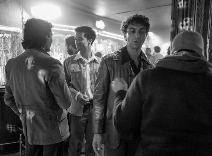 BTS, Director Levan Akin, Jacob Anderson as Louis De Point Du Lac, Luke Brandon and Field as Young Molloy - Interview with the Vampire _ Season 1, Episode 6 - Photo Credit: Alfonso Bresciani/AMC