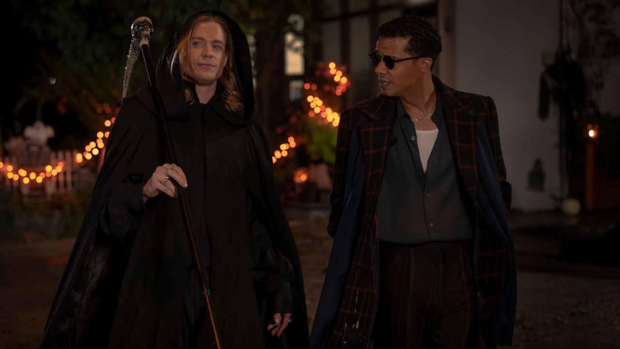 Sam Reid as Lestat De Lioncourt and Jacob Anderson as Louis De Pointe Du Lac - Anne Rice's The Vampire Lestat _ Episode 06 - Photo Credit: Sophie Giraud/AMC