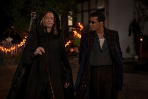 Sam Reid as Lestat De Lioncourt and Jacob Anderson as Louis De Pointe Du Lac - Anne Rice's The Vampire Lestat _ Episode 06 - Photo Credit: Sophie Giraud/AMC