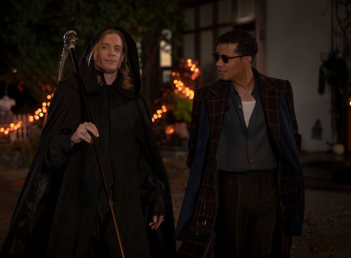 Sam Reid as Lestat De Lioncourt and Jacob Anderson as Louis De Pointe Du Lac - Anne Rice's The Vampire Lestat _ Episode 06 - Photo Credit: Sophie Giraud/AMC