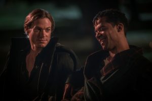 Sam Reid as Lestat De Lioncourt and Jacob Anderson as Louis De Pointe Du Lac - Anne Rice's The Vampire Lestat _ Episode 06 - Photo Credit: Sophie Giraud/AMC