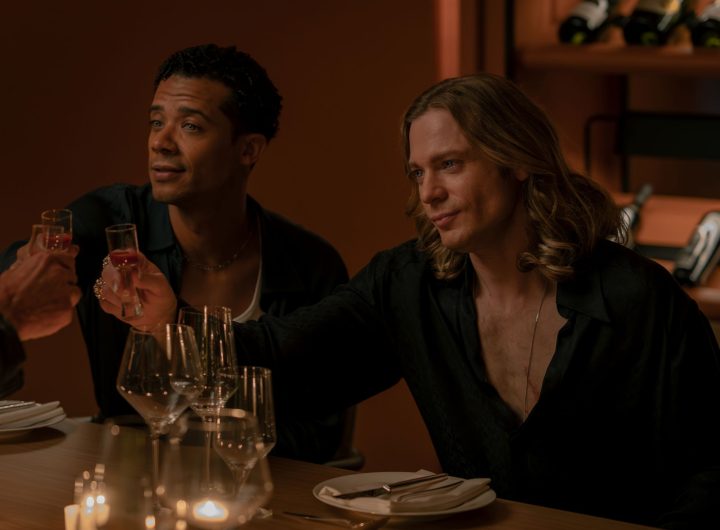 Sam Reid as Lestat De Lioncourt and Jacob Anderson as Louis De Pointe Du Lac - Anne Rice's The Vampire Lestat _ Episode 06 - Photo Credit: Sophie Giraud/AMC