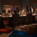 Sam Reid as Lestat De Lioncourt, Jacob Anderson as Louis De Pointe Du Lac, Joseph Potter as Nicholas De Lenfent, Jennifer Ehle as Gabriella, Sarah Swire as TC, Maura Grace Athari as Antoinette Brown and Kameron Lopreore as Italian Tenor - Anne Rice's The Vampire Lestat _ Episode 07 - Photo Credit: Sophie Giraud/AMC
