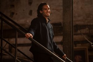 BTS, Assad Zaman as Armand - Interview with the Vampire _ Season 2, Episode 3 - Photo Credit: Larry Horricks/AMC