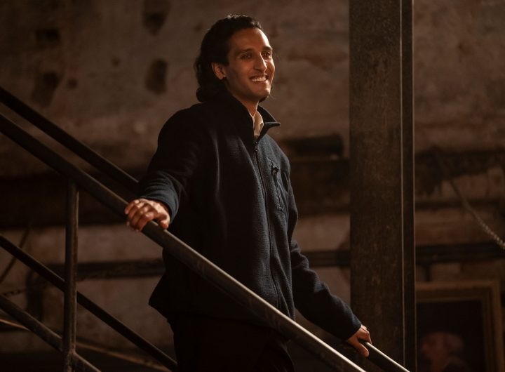 BTS, Assad Zaman as Armand - Interview with the Vampire _ Season 2, Episode 3 - Photo Credit: Larry Horricks/AMC