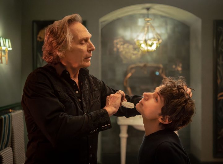 Nicholas Denton as Guy Anatole and William Fichtner as Jasper - Talmasca _ Season 1, Episode 4 - Photo Credit: David Gennard/AMC