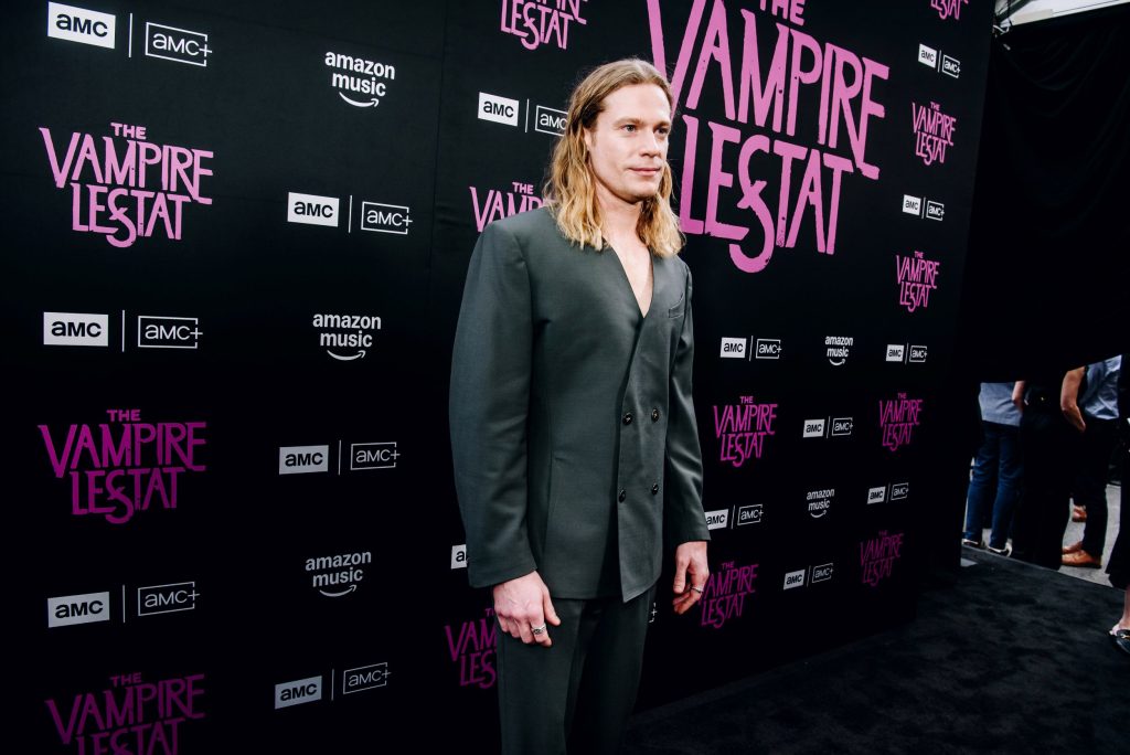 Sam Reid attends The Vampire Lestat: One Night Only – LIVE at Sony Hall in New York City on June 2 ahead of the premiere of “The Vampire Lestat” on Sunday, June 7 on AMC and AMC+. Credit: Nina Westervelt/AMC Global Media