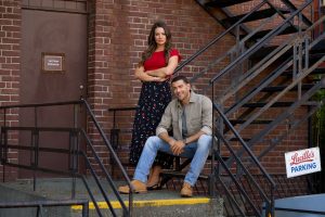Kimberley Sustad and Jesse Metcalfe in Absolutely Devoted to You. Credit: ©2026 Hallmark Media/Photographer: Courtney Julien