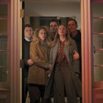 Taylor Bloom as Russ Hollingsworth, Kat Cunning as Clare Hollingsworth, Tommy O'Brien as Mike "Micah" Hollingsworth Jr, Hope Davis as Jane Hollingsworth, Peter Krause as Mike Hollingsworth in Line of Fire-- (Photo by: Screengrab/NBC)