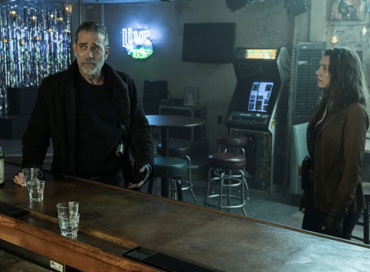 Lauren Cohan as Maggie, Jeffrey Dean Morgan as Negan - The Walking Dead: Dead City _ Season 3, Episode 7 - Photo Credit: Robert Clark/AMC