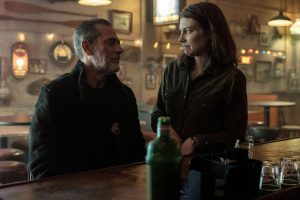 Lauren Cohan as Maggie, Jeffrey Dean Morgan as Negan - The Walking Dead: Dead City _ Season 3, Episode 8 - Photo Credit: Robert Clark/AMC