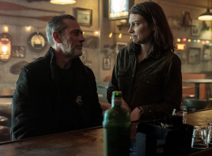 Lauren Cohan as Maggie, Jeffrey Dean Morgan as Negan - The Walking Dead: Dead City _ Season 3, Episode 8 - Photo Credit: Robert Clark/AMC