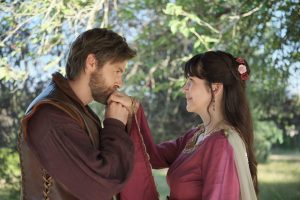 James Trevena and Julie Gonzalo in A Knight to Remember. Photo: Hallmark Media