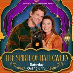 Kevin McGarry and Meghan Ory in The Spirit of Halloween. Image: Hallmark Media