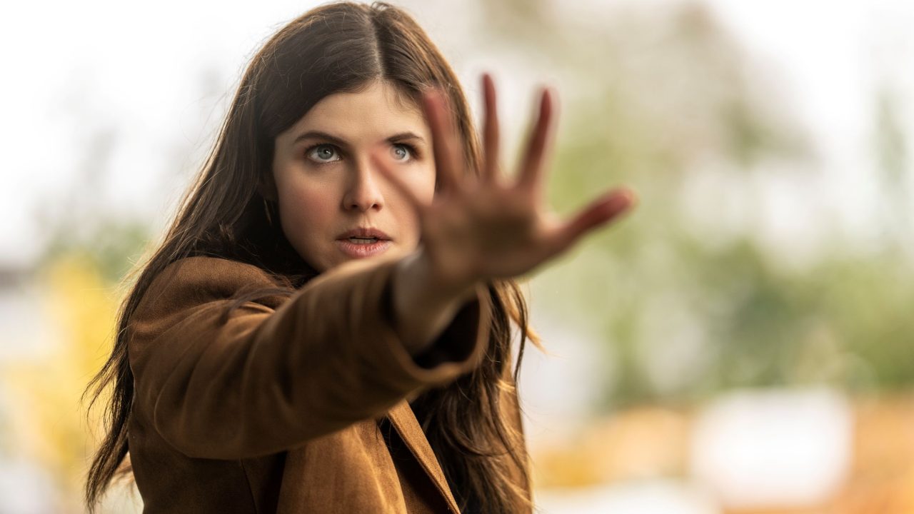 Alexandra Daddario as Rowan Mayfair in Mayfair Witches: Salem Coven. Photo: AMC Global Media