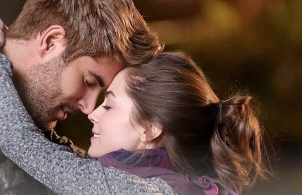 Nick Bateman and Caitlin Carver in The Matchmaker's Playbook. Photo: Passionflix