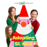 Amy Groening and Michael Rady in Adopting St. Nick. Photo: Hallmark Media