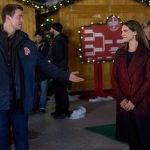 Robert Buckley and Lyndsy Fonseca in Holiday Touchdown: A Bears Love Story. Photo: Hallmark Media