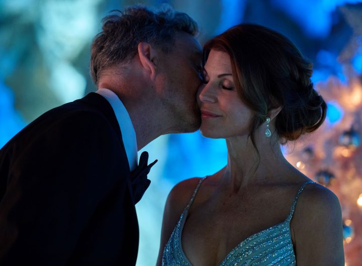 Tom Cavanagh and Lori Loughlin in What If Christmas. Credit: ©2026 Hallmark Media/Photographer: Gerry Kingsley