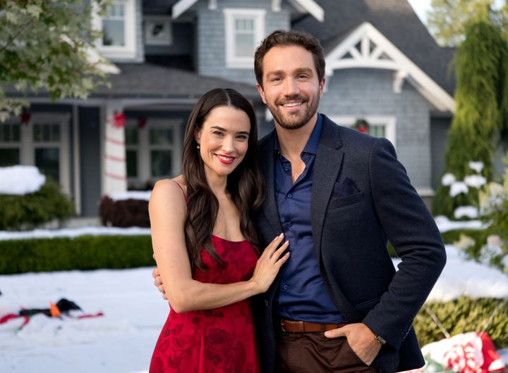 Rhiannon Fish and Jake Foy in Who's Coming for Christmas? Photo: Hallmark Media
