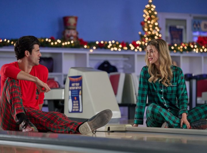 Franco Lo Presti and Ashley Newbrough in Winter Wonderlanes. Credit: ©2026 Hallmark Media/Photographer: Courtesy Johnson Production Group